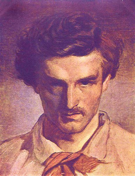 Anselm Feuerbach Self portrait oil painting image